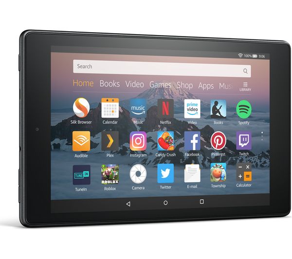 AMAZON Fire HD 8 Tablet (2018) - 32 GB, Black Fast Delivery | Currysie