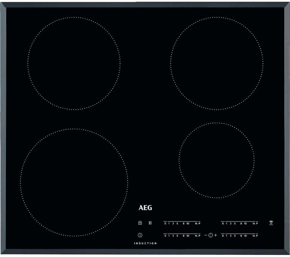 AEG IKB64401FB Electric Induction Hob - Black, Black