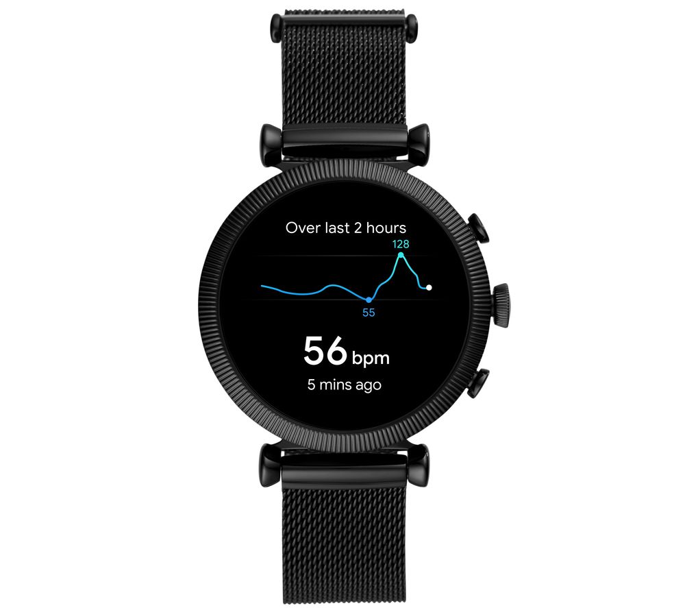 FOSSIL Sloan HR FTW6050 Smartwatch - Black, 40 mm, Black