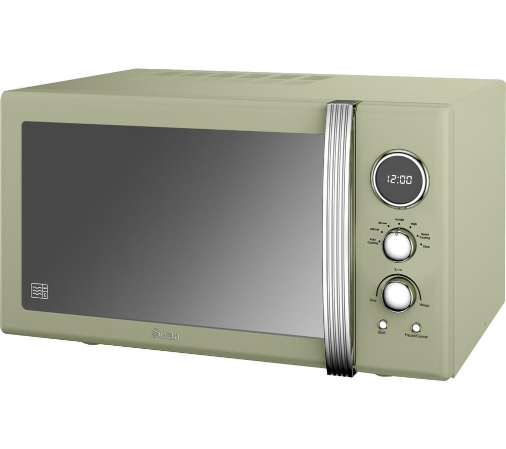 SWAN Retro SM22085GN Solo Microwave - Green, Green
