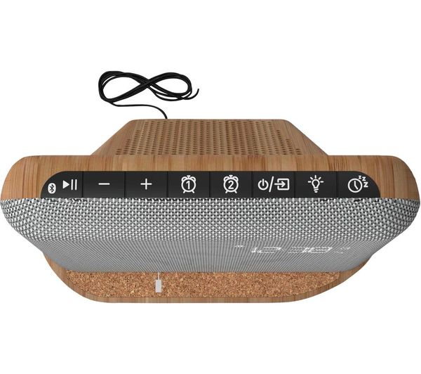 Buy KITSOUND XDock Qi Charging Bluetooth Speaker Grey & Wood Free