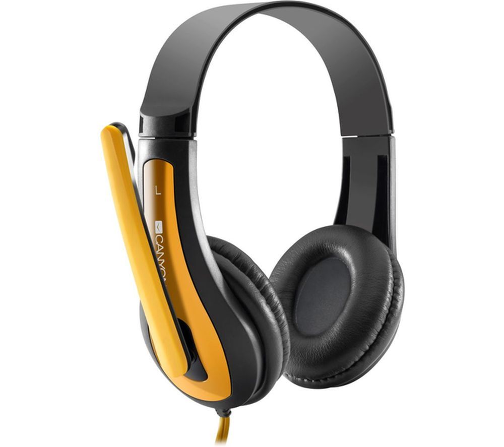 CANYON CNS-CHSC1BY Headset - Black & Yellow