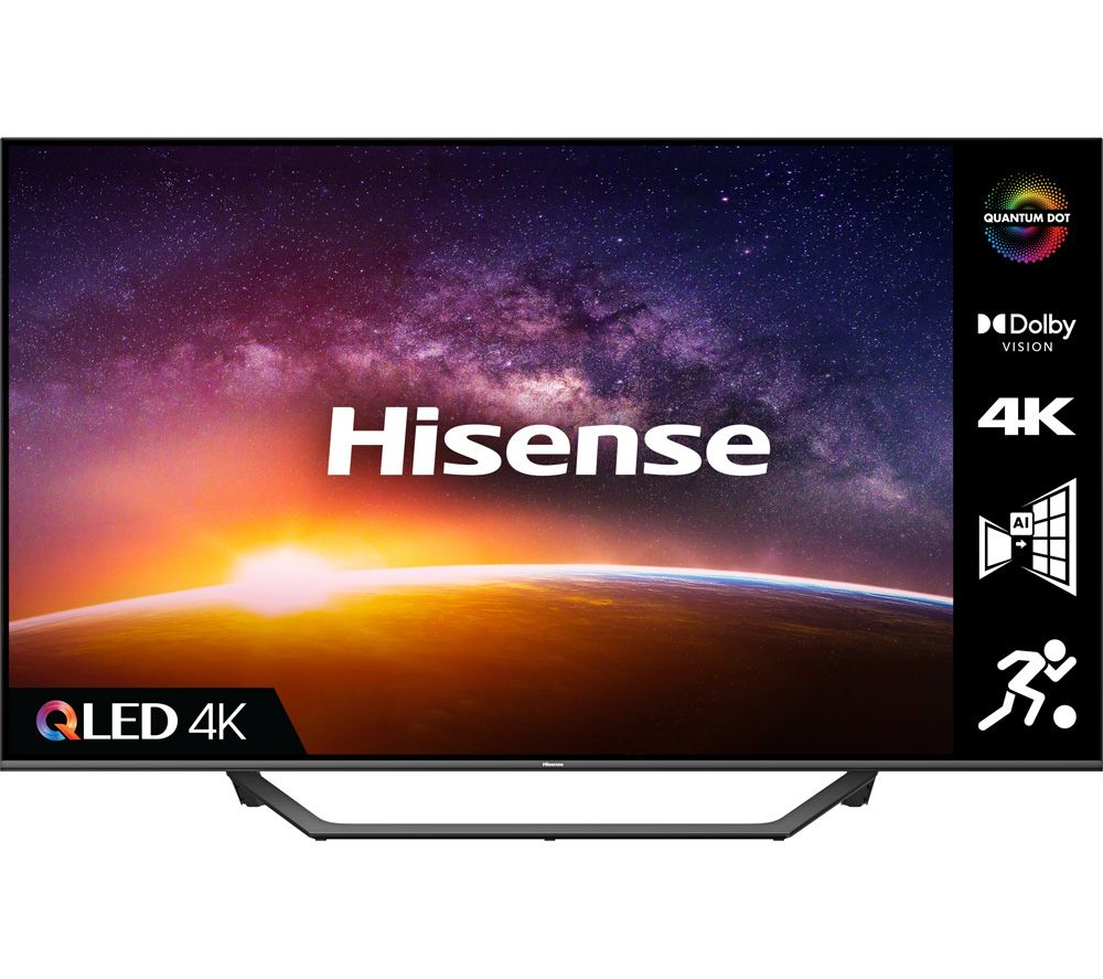 HISENSE 55A7GQTUK 55" Smart 4K Ultra HD HDR QLED TV with Alexa & Google Assistant