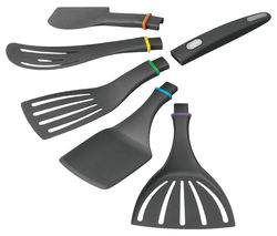 Click 'N Cook 5-in-1 Detachable Kitchen Utensil Set - Black