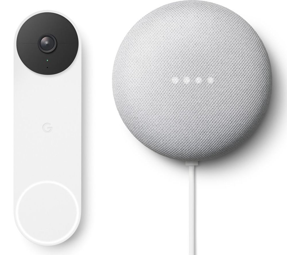 GOOGLE Nest Battery Powered Video Doorbell & Chalk Nest Mini (2nd Gen) Bundle review