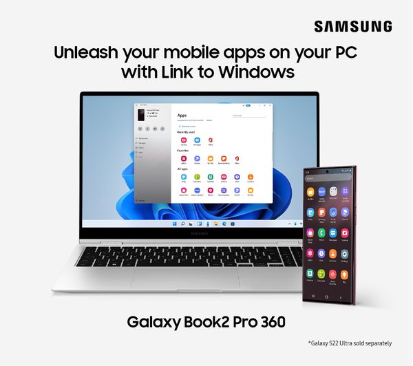 Samsung - PC Portable Galaxy Book2 Pro 360 / i7-1260P / 16 Go / 512 Go SSD  / 15.6