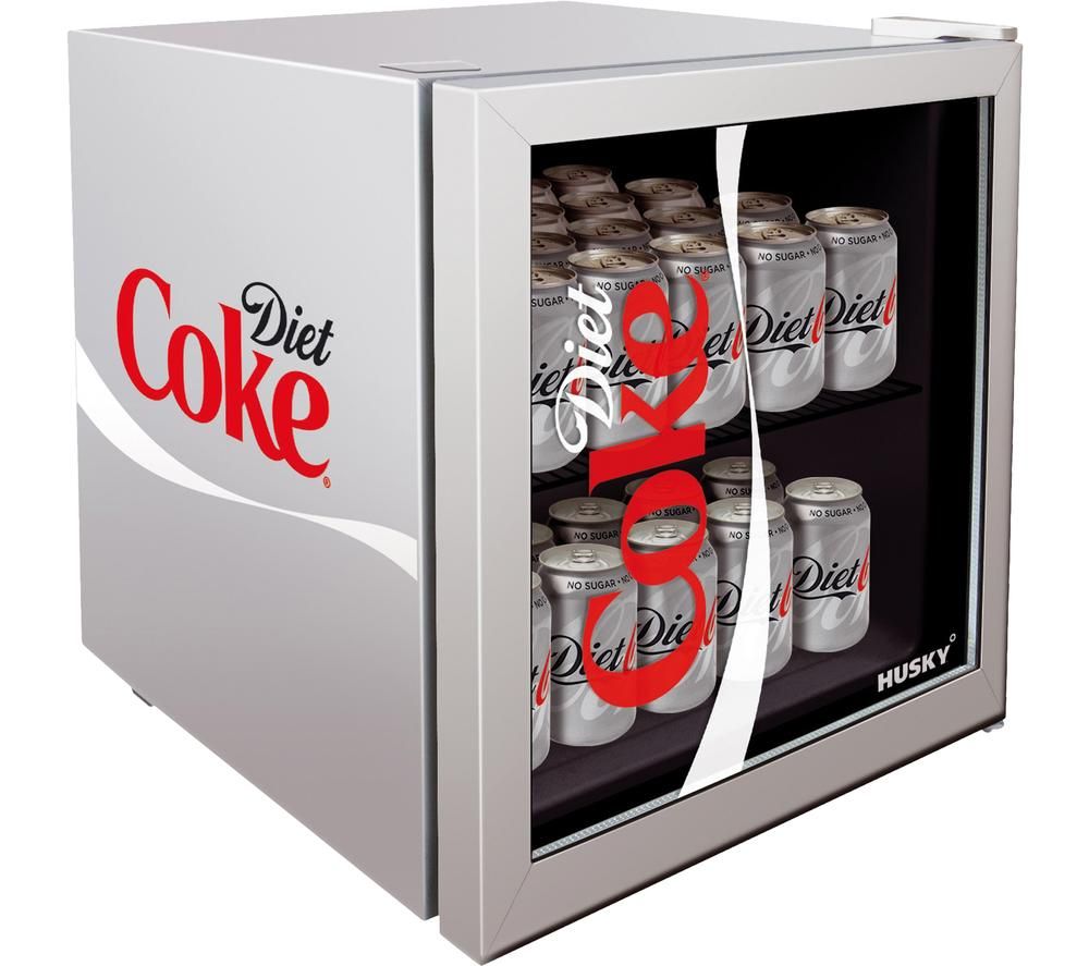 Diet Coke HUS-HY209 Drinks Cooler - Silver
