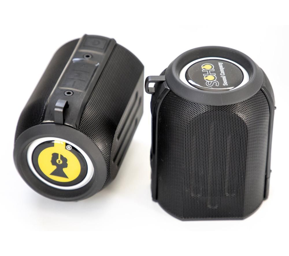 Cylinders Portable Bluetooth Speakers - Black