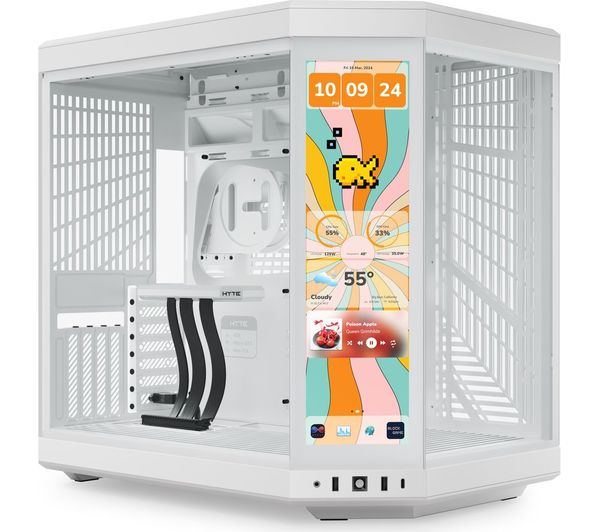 Hyte Y70 Touch Infinite E Atx Mid Tower Pc Case White