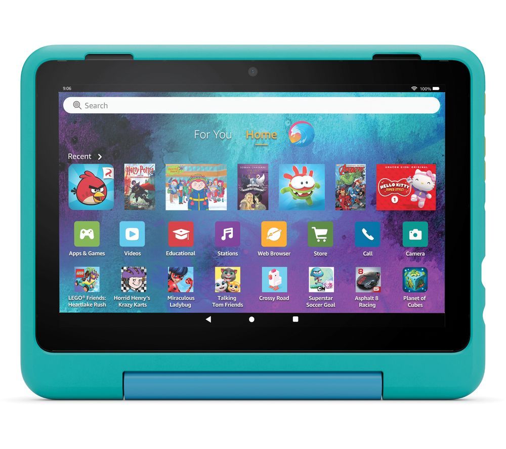 Fire HD Pro 8" Kids (ages 6-12) Tablet (2024) - 32 GB, Hello Teal