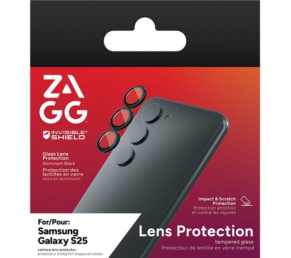 Zagg Invisibleshield Galaxy S25 Clear View Camera Protector Clear