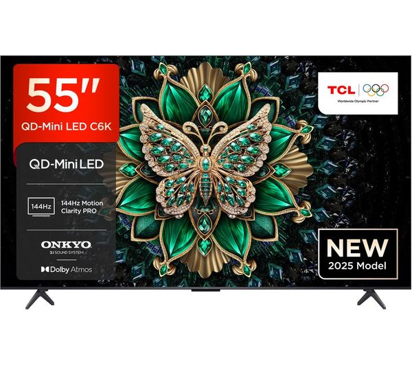 TCL C6K 55" QD-Mini LED 4K HDR Smart Google TV - 55C6K