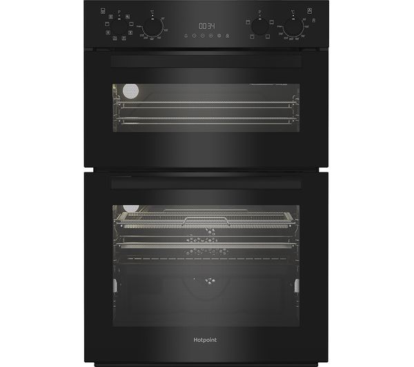 HOTPOINT Air Fry DIH 82G1A B Electric Double Oven - Black