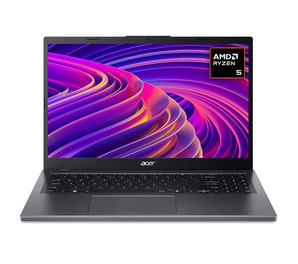 An image of ACER Aspire 15 15.6" Refurbished Laptop - AMD Ryzen 5, 512 GB SSD, Grey (Very Good Condition)