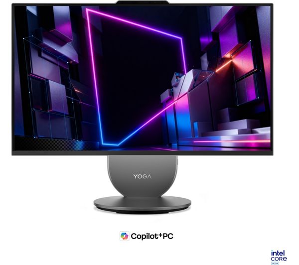 An image of LENOVO Yoga AIO 27" All-in-One PC - Intel® Core Ultra 5, 512 GB SSD, Grey