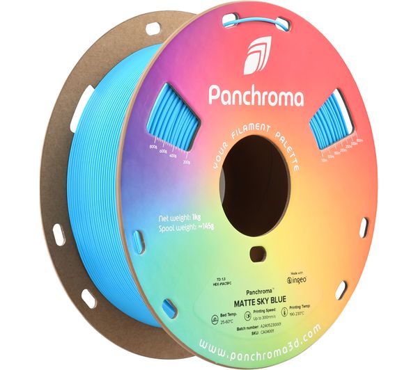 An image of POLYMAKER Panchroma 3D Printing Filament - Sky Blue