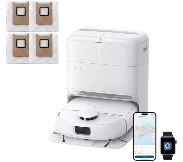 An image of EUFY Omni C28 Robot Vacuum & Mop All-in-One Station - White
