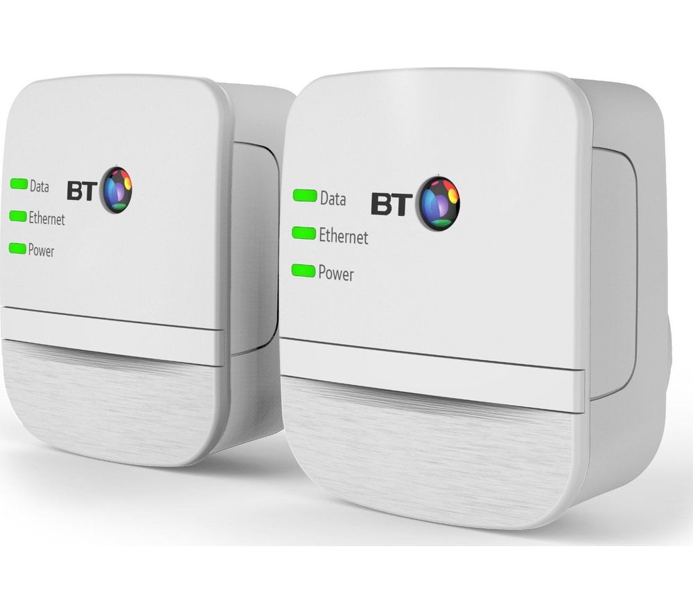 Bt Broadband Extender 600 Powerline Adapter Kit Twin Pack Fast