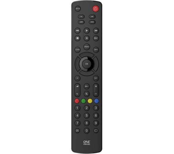 One For All Urc1240 Contour 4 Devices Universal Remote Control