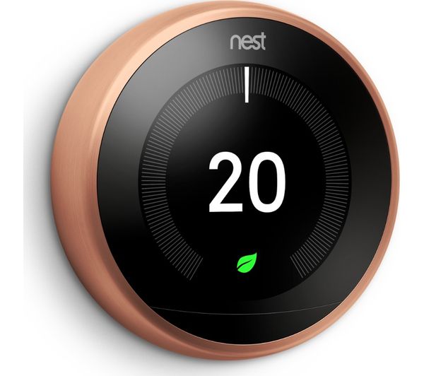 GOOGLE Nest Learning Thermostat - 3rd Generation, Copper