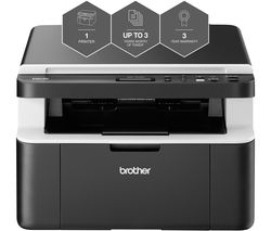 BROTHER All In Box DCP1612WVB Monochrome All-in-One Wireless Laser Printer Bundle