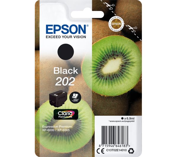 Image of EPSON 202 Kiwi Black Ink Cartridge