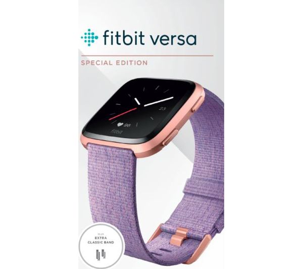 Fitbit versa smart fitness watch special edition on sale lavender