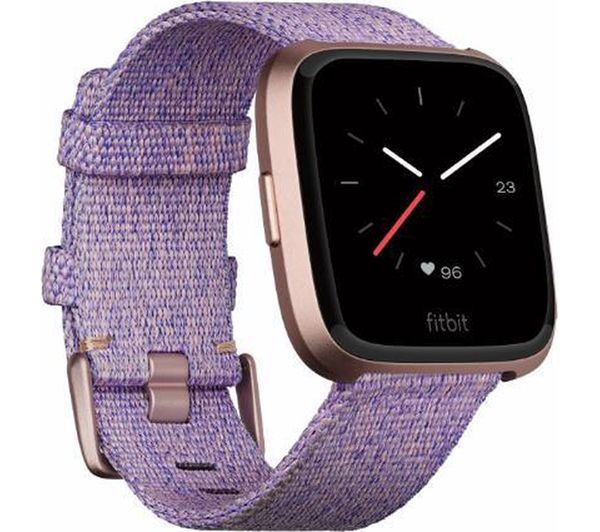 fitbit versa lavender woven special edition