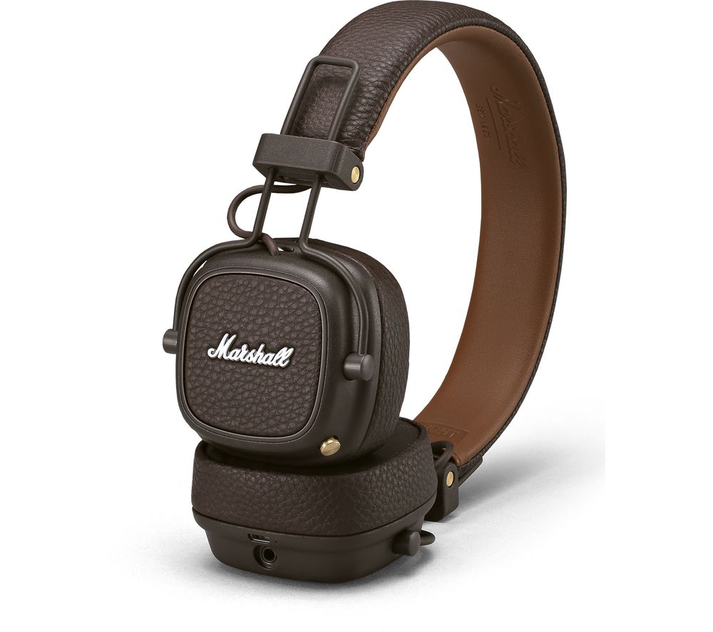 Marshall Major III Wireless Bluetooth Headphones – Brown, Brown