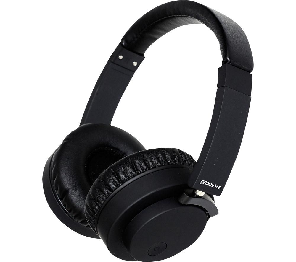GROOV-E Fusion GV-BT400-BK Wireless Bluetooth Headphones - Black