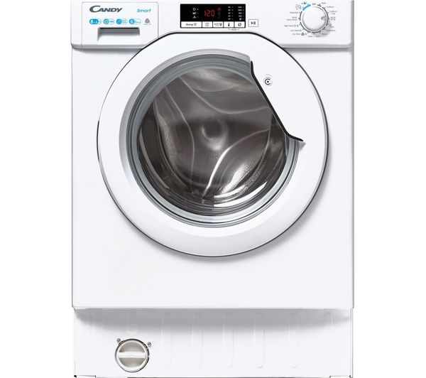 Refurbished Candy CBD485D2E Smart Integrated 8/5KG 1400 Spin Washer Dryer White