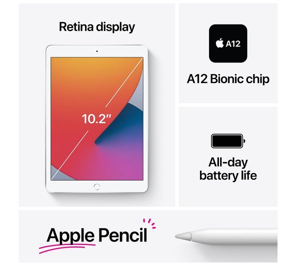 Apple 10.2" iPad (2020) - 32 GB, Space Grey 10