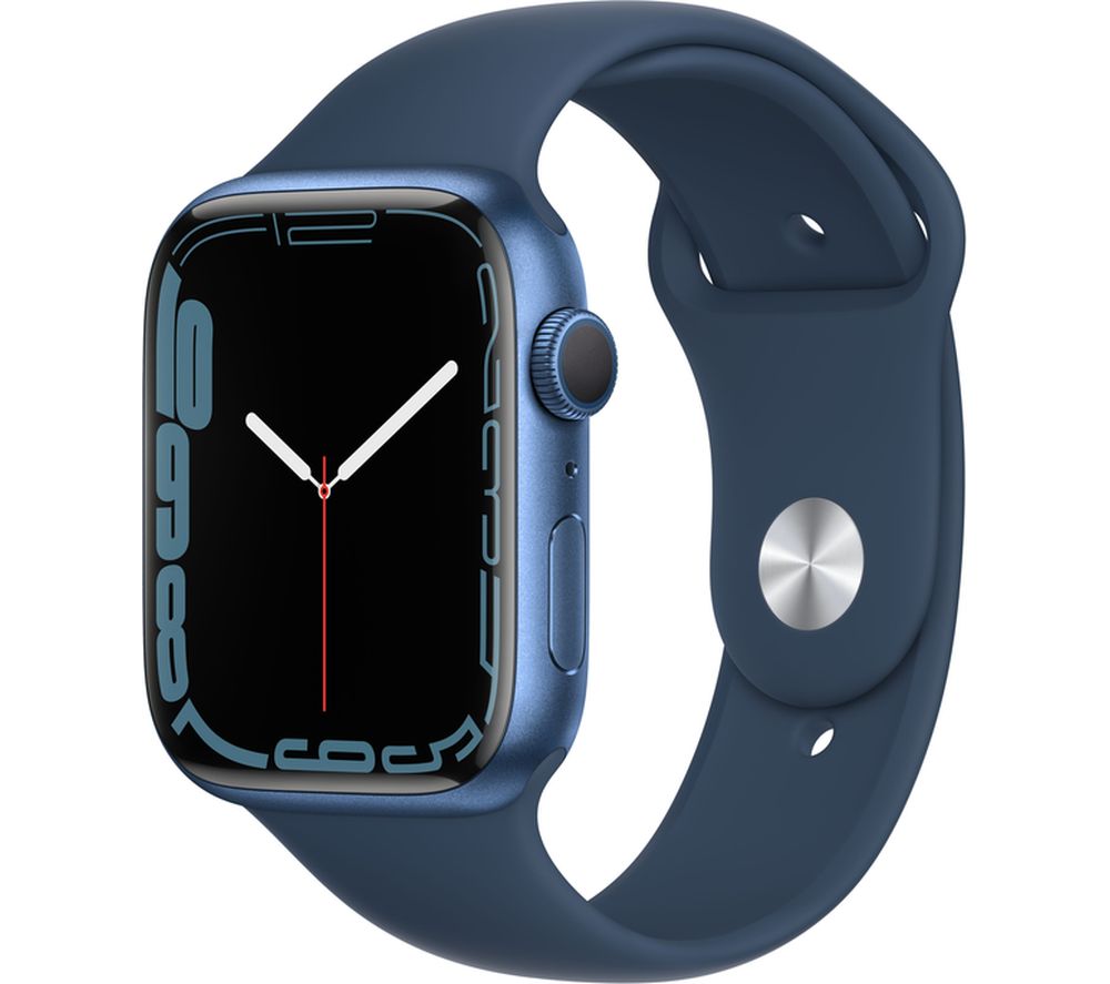 APPLE Watch Series 7 - Blue Aluminium with Abyss Blue Sports Band, 45 mm