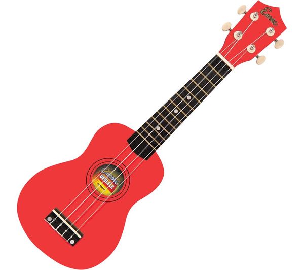 Encore Euk10rd Acoustic Ukulele Red