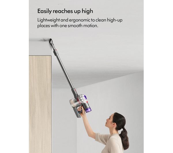 DYSON V8 Absolute Cordless Vacuum Cleaner Silver Nickel 394483 01 Currys Business