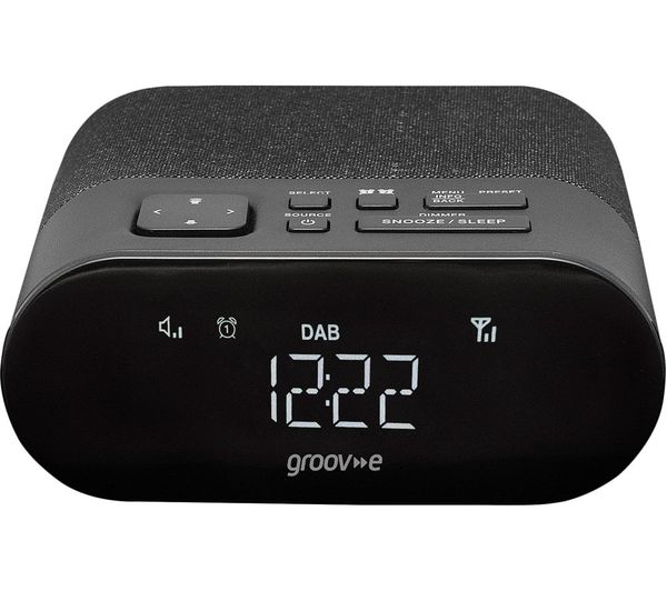 Groov E Roma Gv Cr03 Dab Fm Clock Radio Black