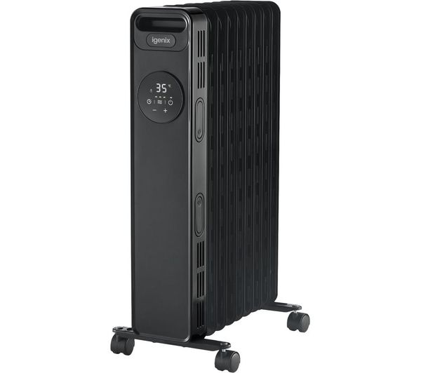 Igenix Ig2621bl Portable Oil Filled Radiator Black