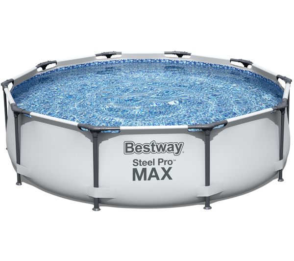 BESTWAY Steel Pro Max BW56408GB-21 Round Swimming Pool - Grey