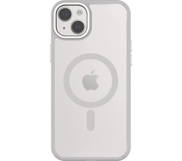 QDOS HYBRID SOFT + SNAP MagSafe iPhone 15 Plus Case - Clear & Grey