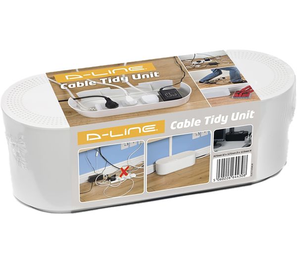 Image of D-LINE EU/CTUSMLW/SW Cable Tidy Unit - Small, White