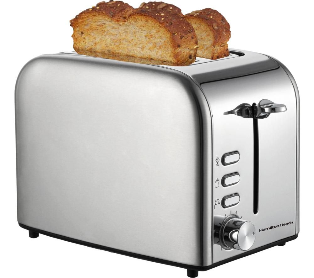 Rise HB1718B2 2-Slice Toaster - Silver