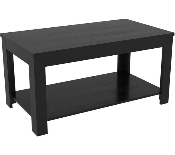 AVF Calibre CAT90BO Coffee Table - Wood Veneer & Black Oak