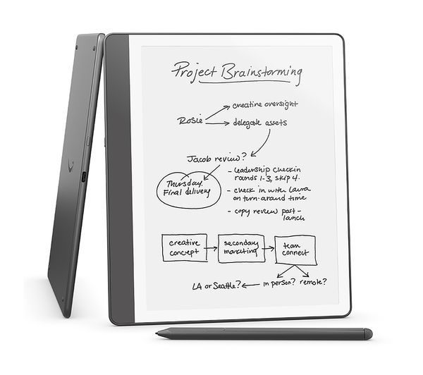 AMAZON Kindle Scribe (2024) 10.2 eReader - Premium Pen, 16 GB, Tungsten Grey