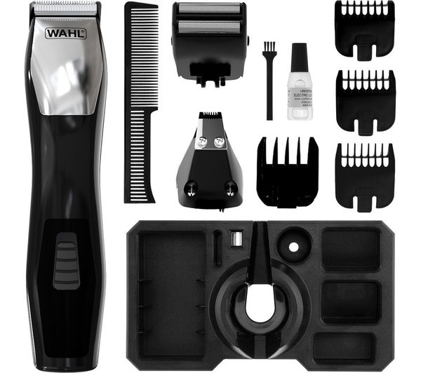 An image of WAHL Groomsman 8-in-1 Trimmer - Black & Silver