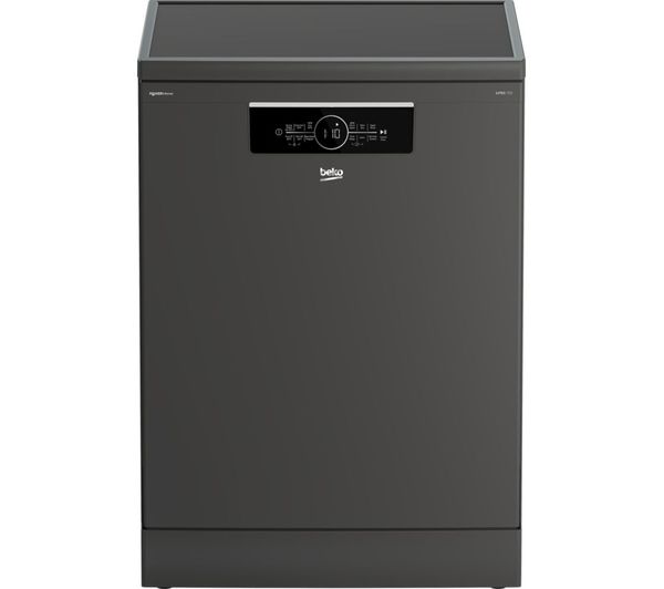 An image of BEKO BDFN36550PFG Full-size WiFi-enabled Dishwasher - Graphite