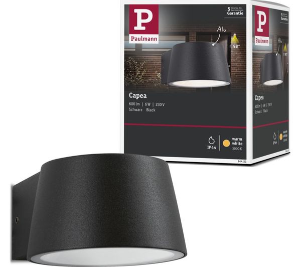 An image of PAULMANN Capea Outdoor LED Wall Light - Anthracite
