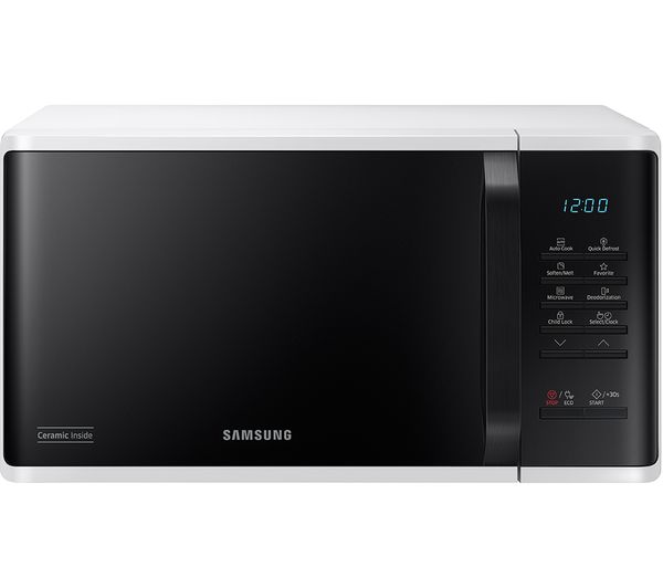 SAMSUNG MS23K3513AW Solo Microwave - White & Black