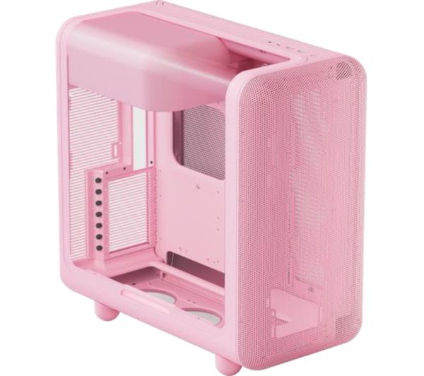 An image of HYTE X50 Modern Performance ATX Mid-Tower PC Case - Pink