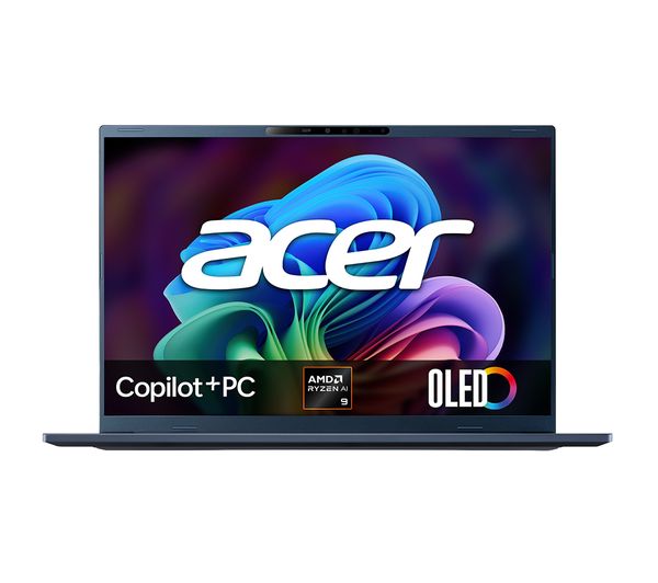 An image of ACER Swift Go 16 OLED 16" Laptop, Copilot+ PC - AMD Ryzen AI 9, 1 TB SSD, Blue