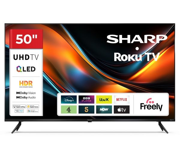 An image of SHARP 4T-C50HJ6725K 50" Smart 4K Ultra HD HDR QLED TV